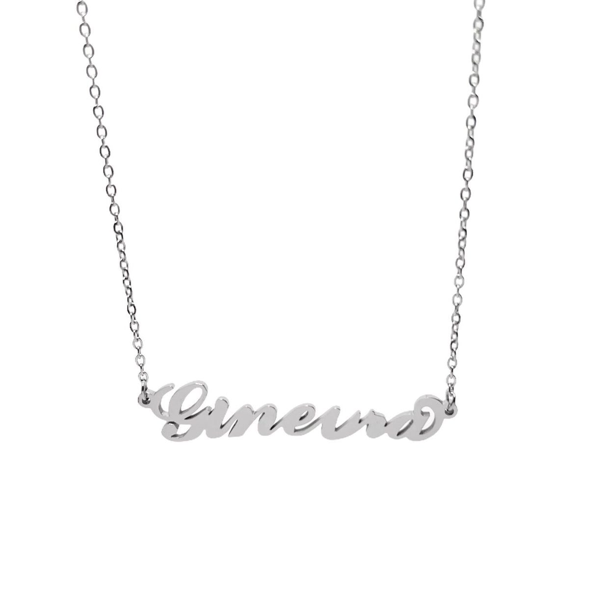 Collana in acciaio con il nome   A-G