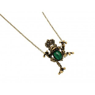 Collana Alcozer con rana incoronata