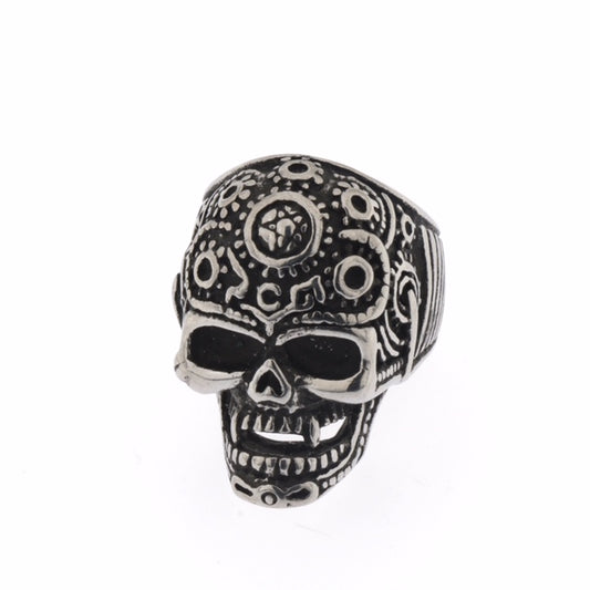 anello uomo donna teschio in acciaio