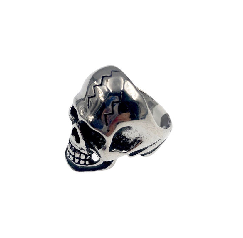 anello teschio in acciaio