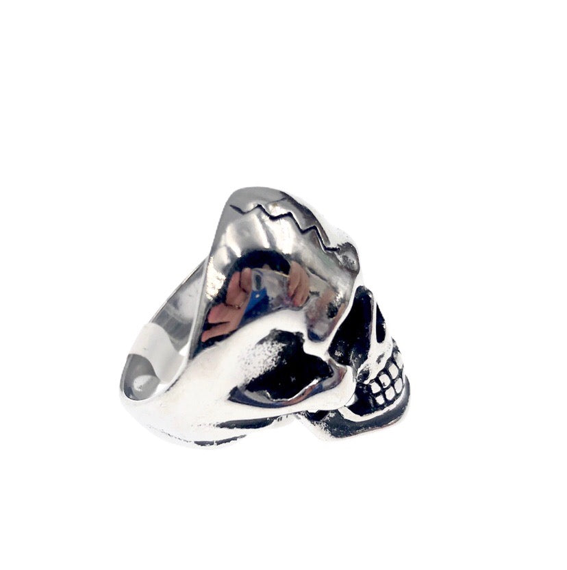 anello acciaio teschio