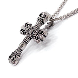 Collana catena in acciaio uomo donna con croce fiorentina