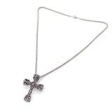Collana catena in acciaio uomo donna con croce fiorentina