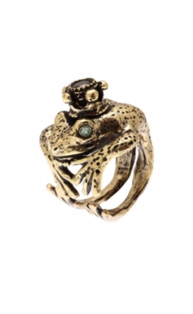 anello alcozer ranocchio corona rana