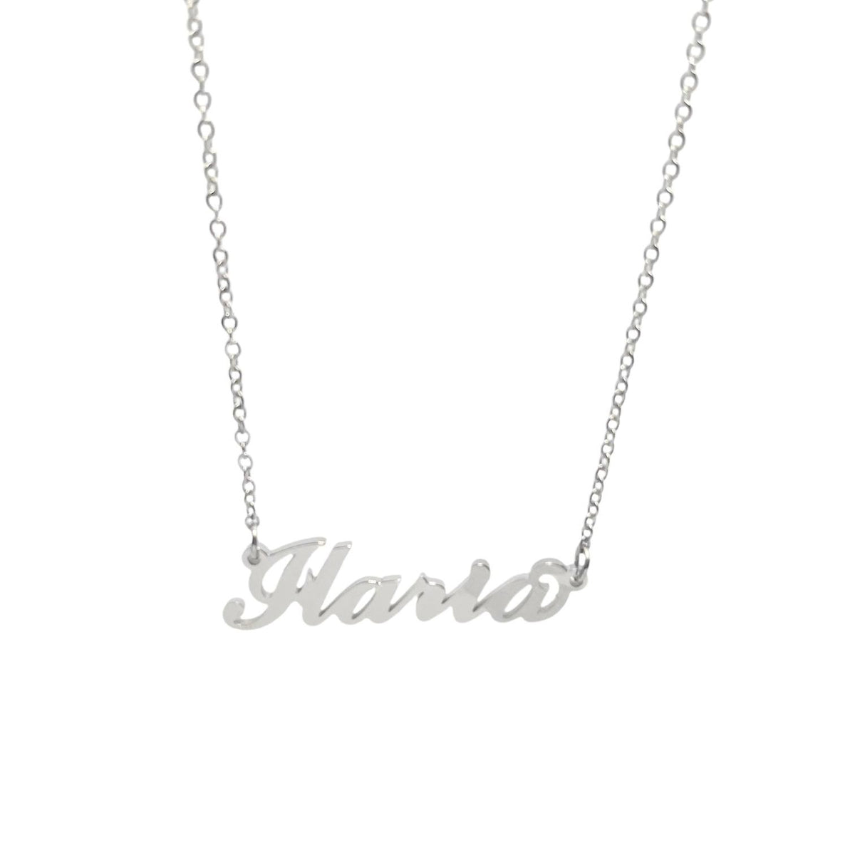 Collana in acciaio con il nome H-Z