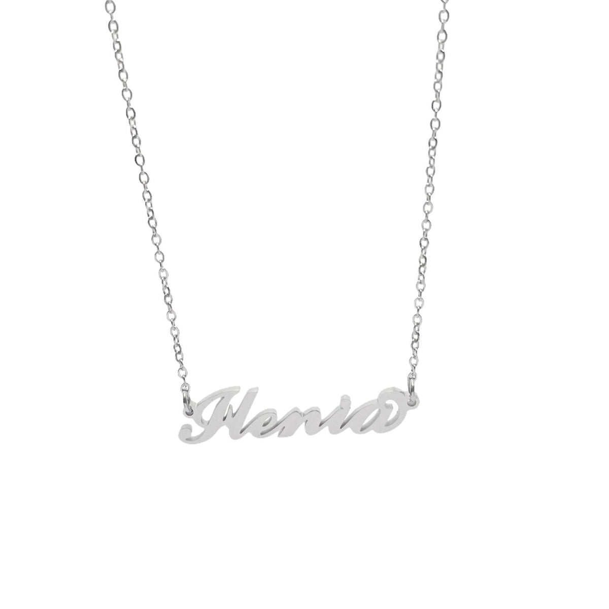 Collana in acciaio con il nome   A-G