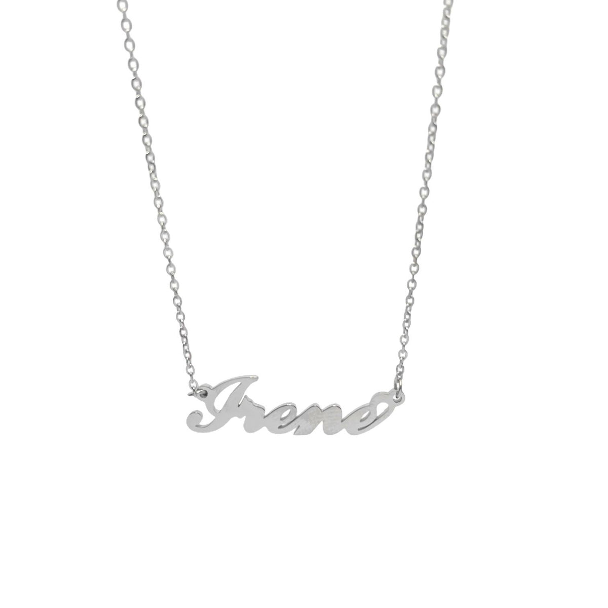 Collana in acciaio con il nome   A-G