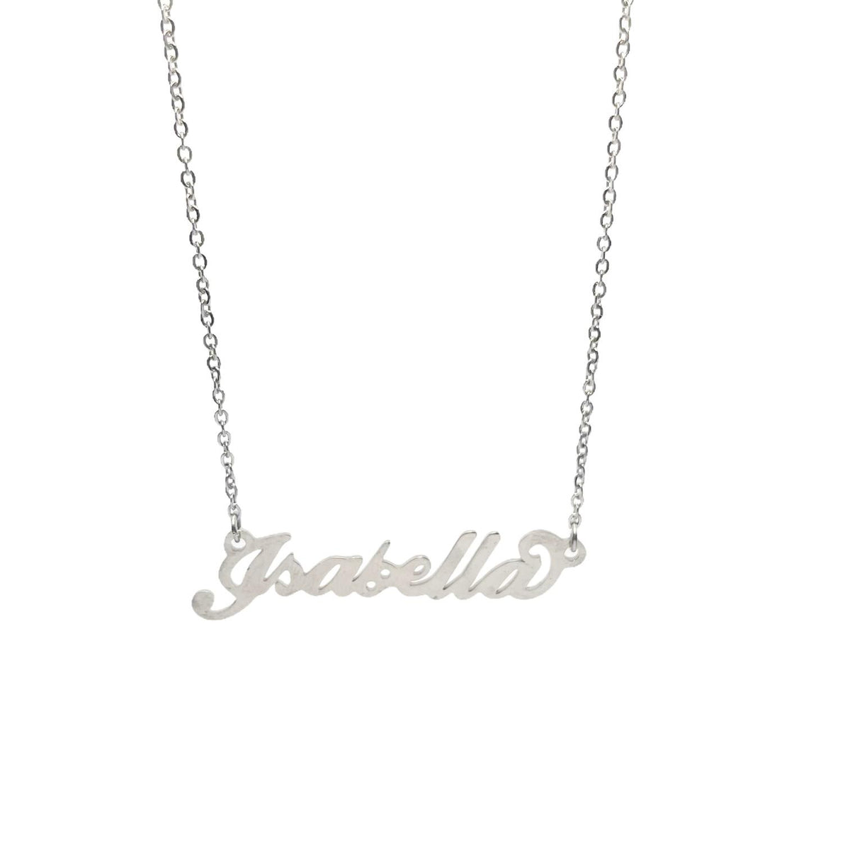Collana in acciaio con il nome   A-G