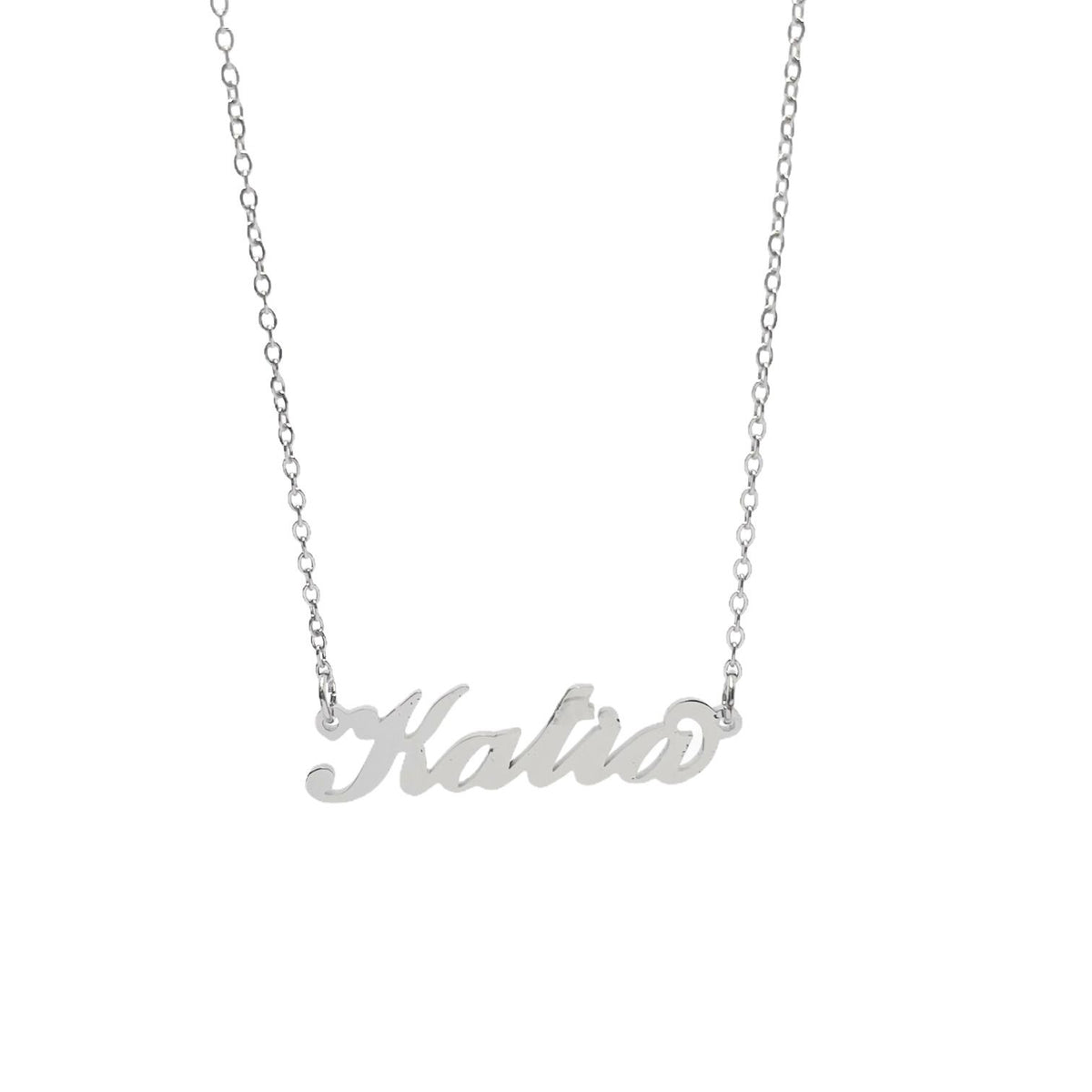 Collana in acciaio con il nome H-Z