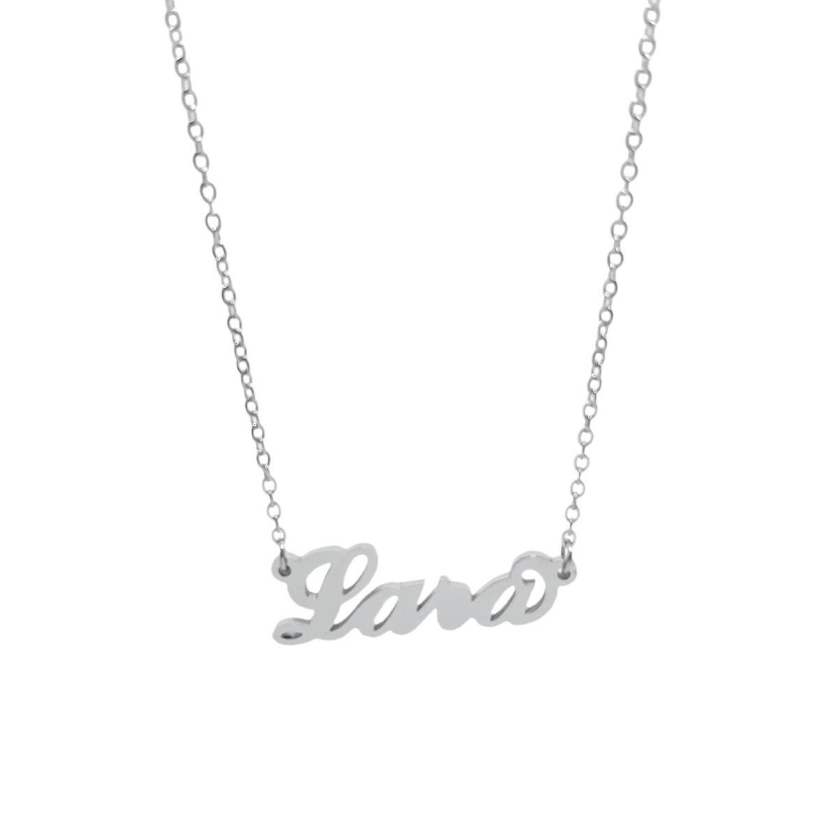 Collana in acciaio con il nome H-Z