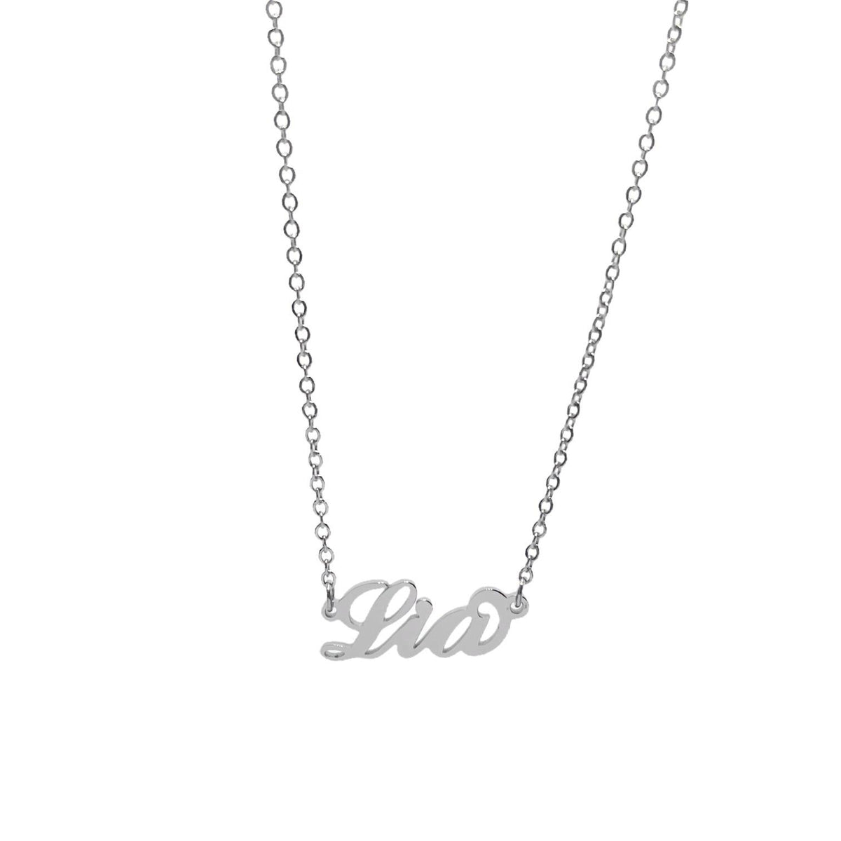 Collana in acciaio con il nome H-Z