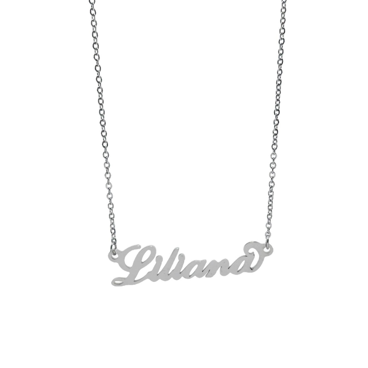 Collana in acciaio con il nome H-Z