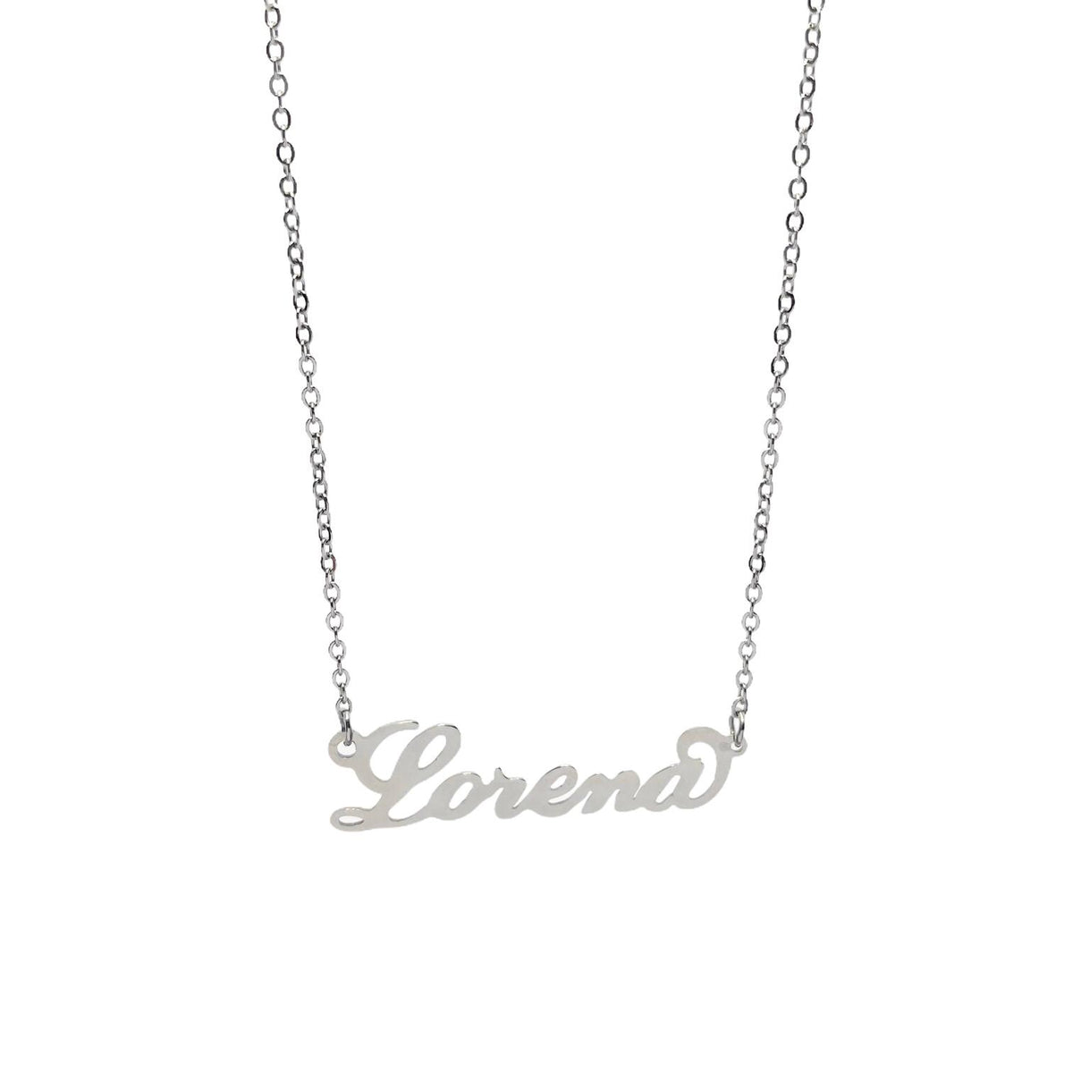 Collana in acciaio con il nome H-Z