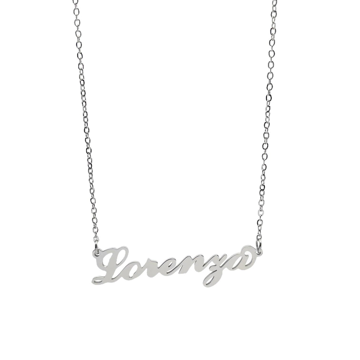 Collana in acciaio con il nome   A-G