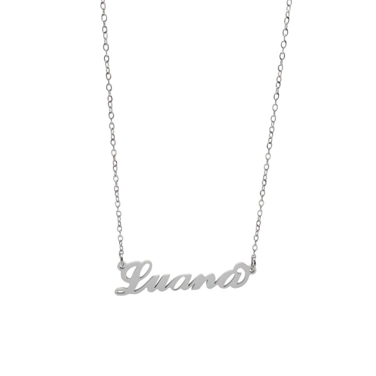 Collana in acciaio con il nome H-Z