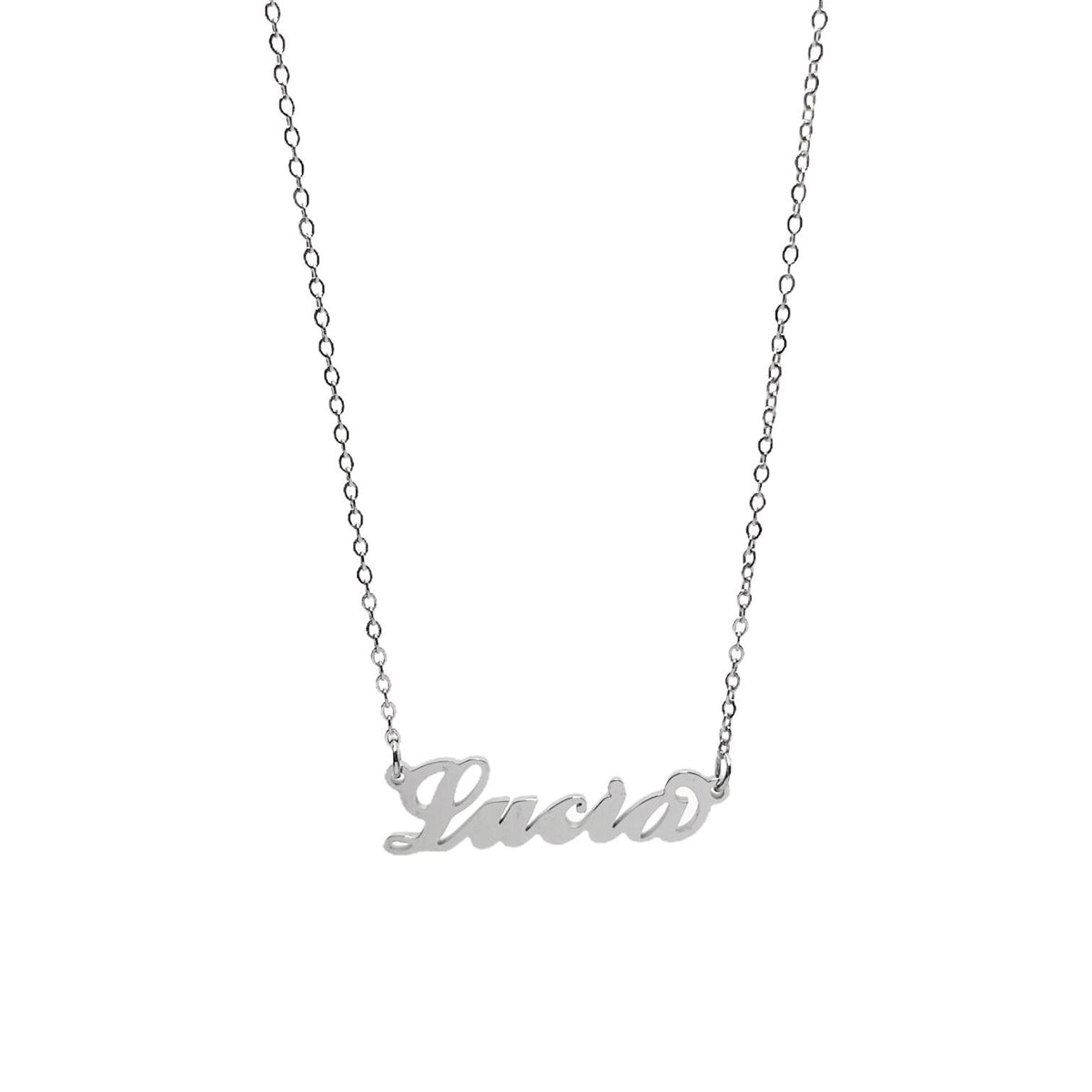 Collana in acciaio con il nome H-Z