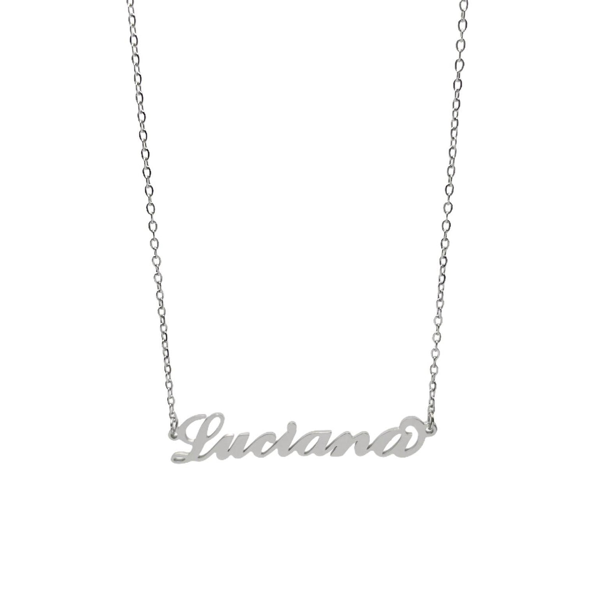 Collana in acciaio con il nome H-Z