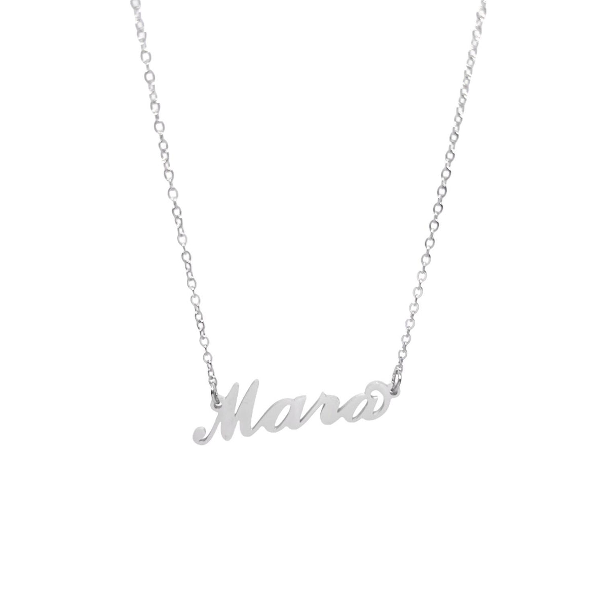 Collana in acciaio con il nome H-Z