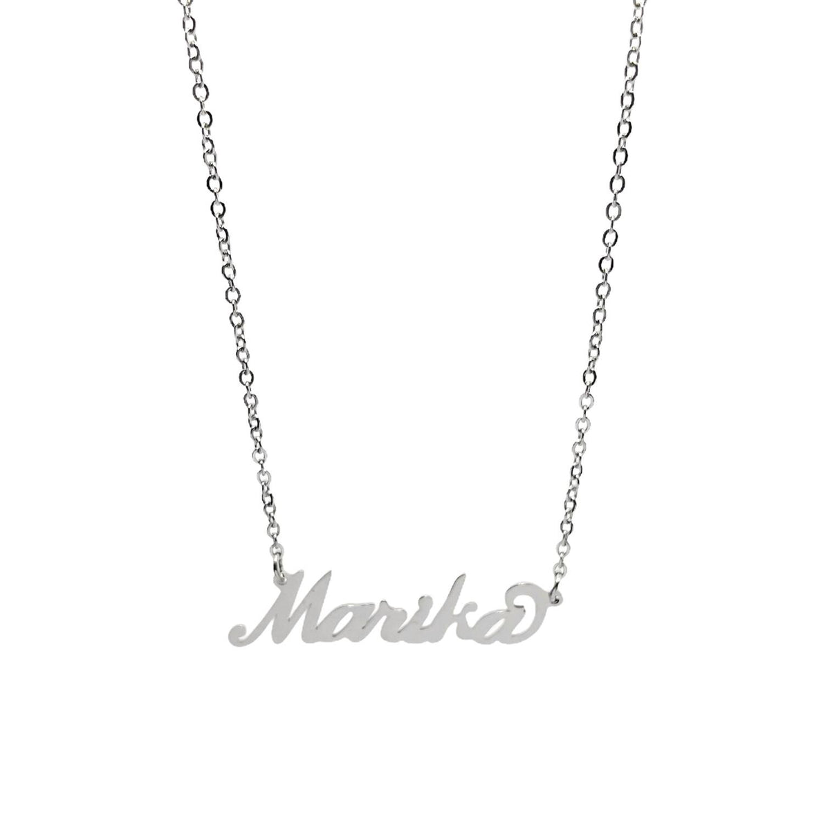 Collana in acciaio con il nome H-Z