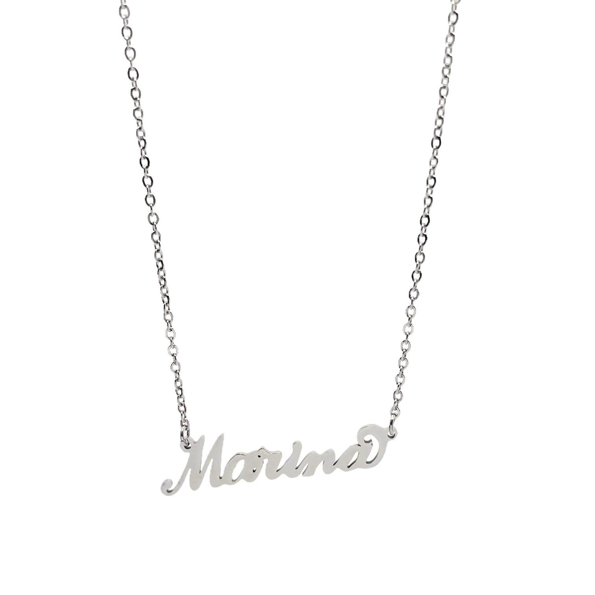 Collana in acciaio con il nome H-Z