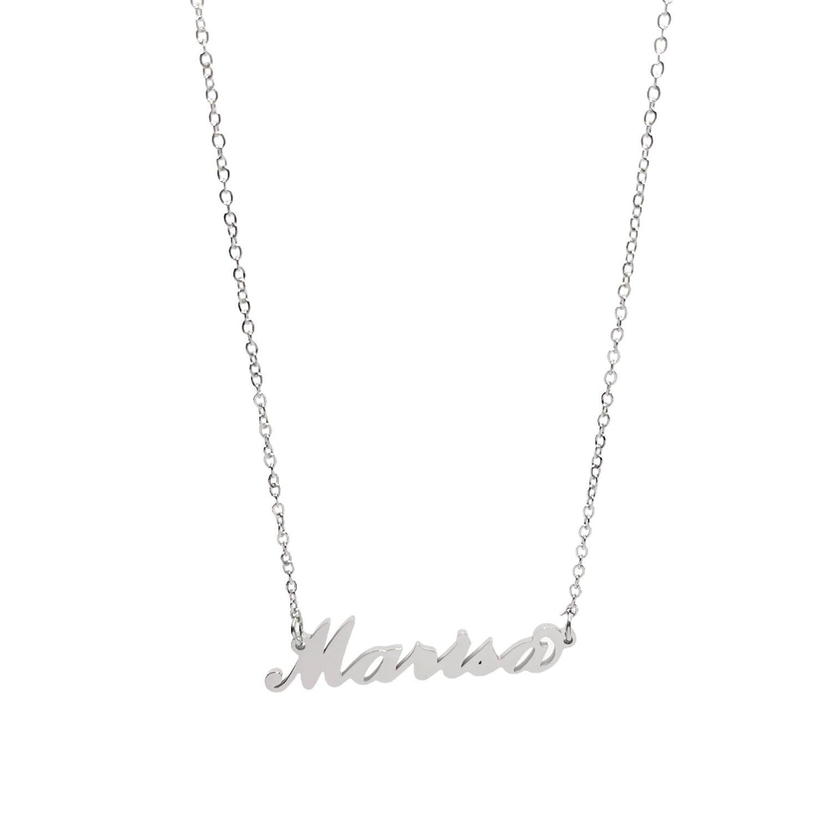 Collana in acciaio con il nome H-Z