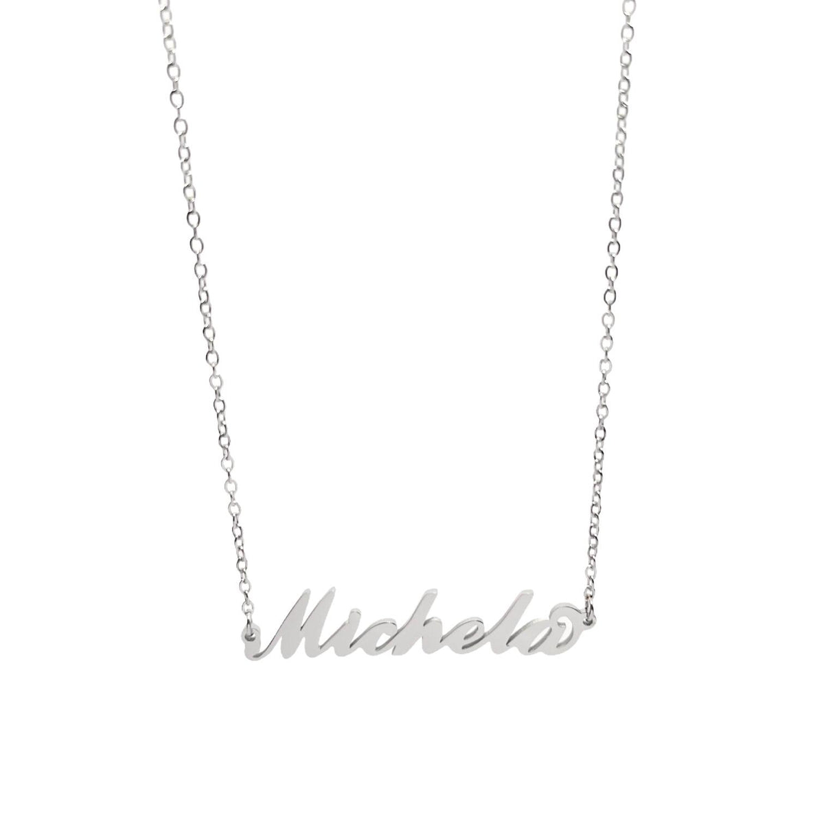 Collana in acciaio con il nome H-Z