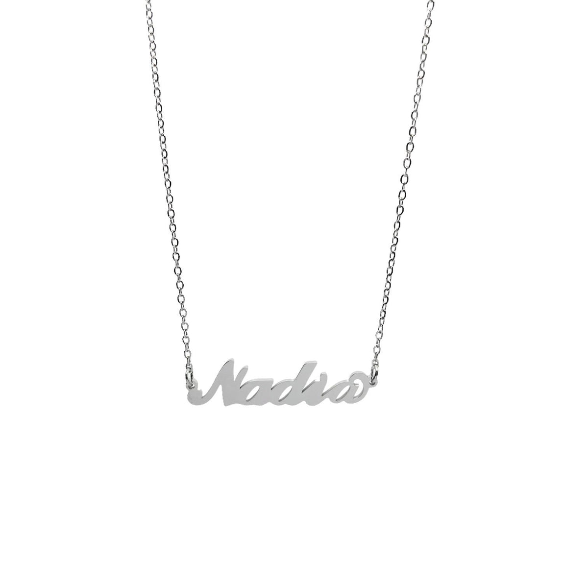 Collana in acciaio con il nome H-Z