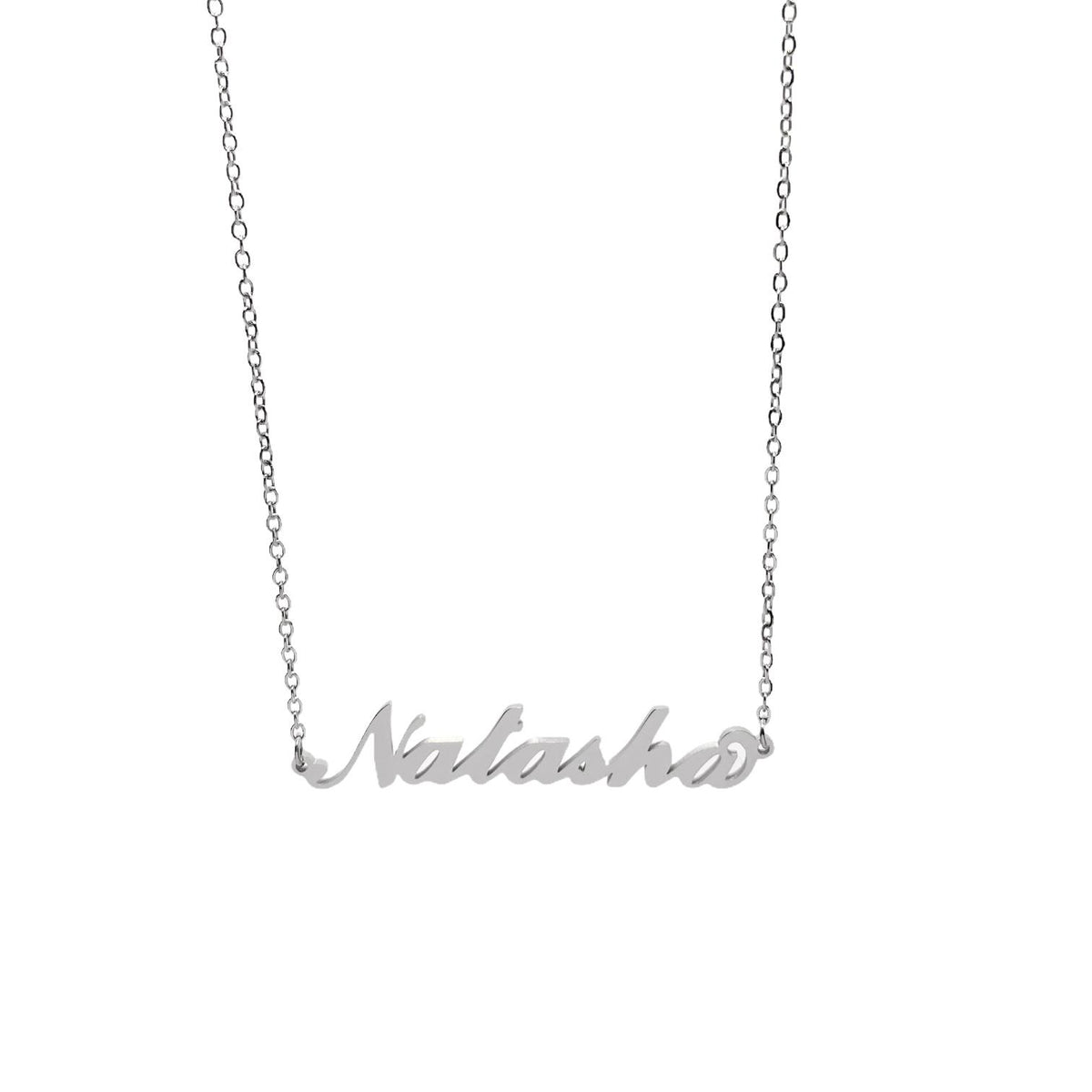 Collana in acciaio con il nome H-Z