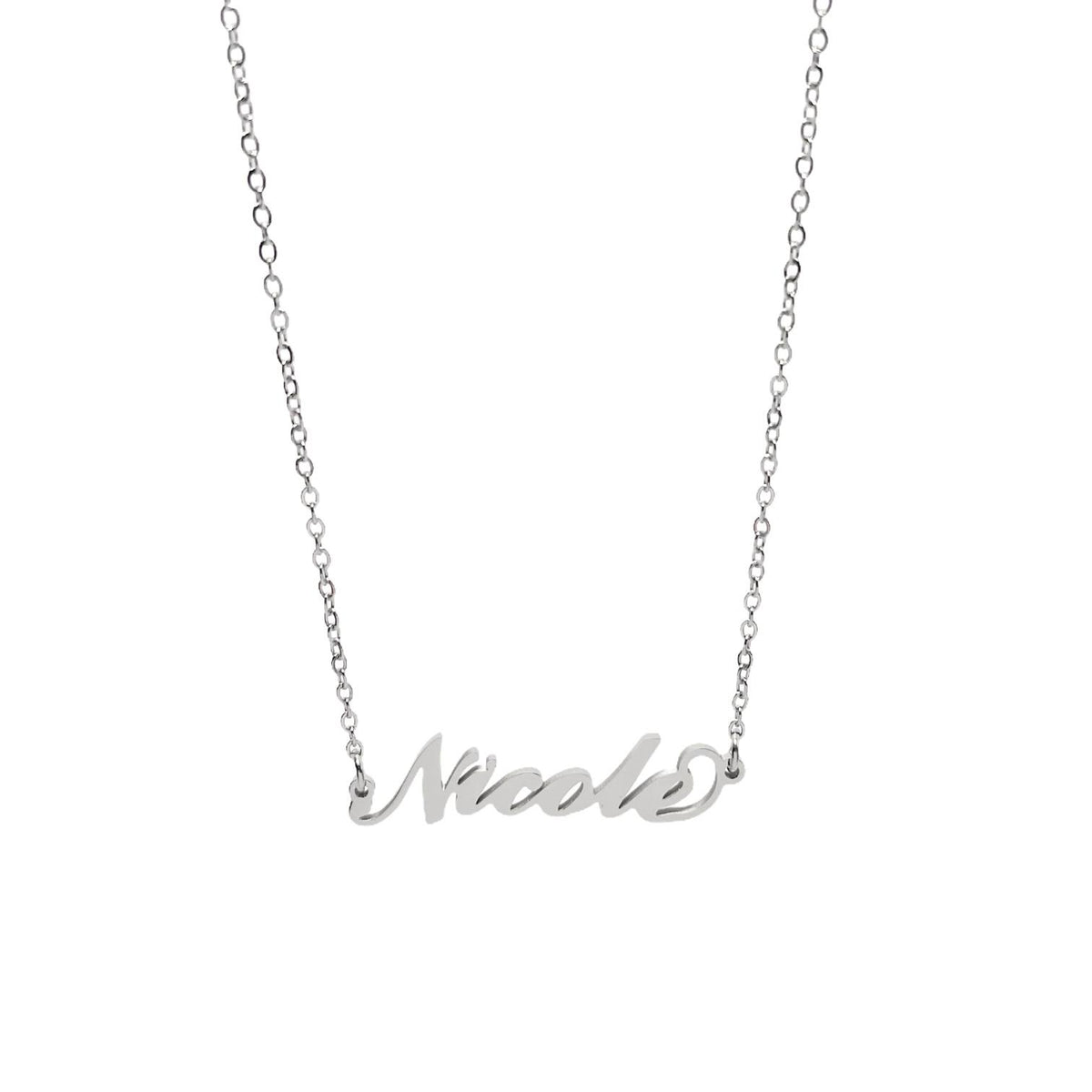 Collana in acciaio con il nome H-Z