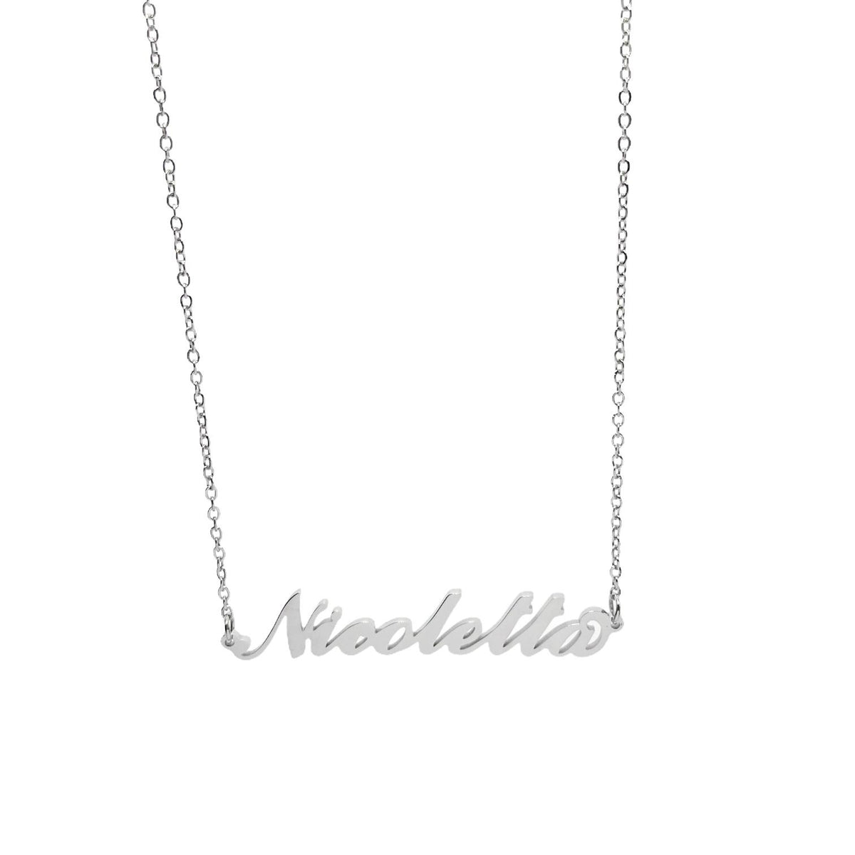 Collana in acciaio con il nome H-Z