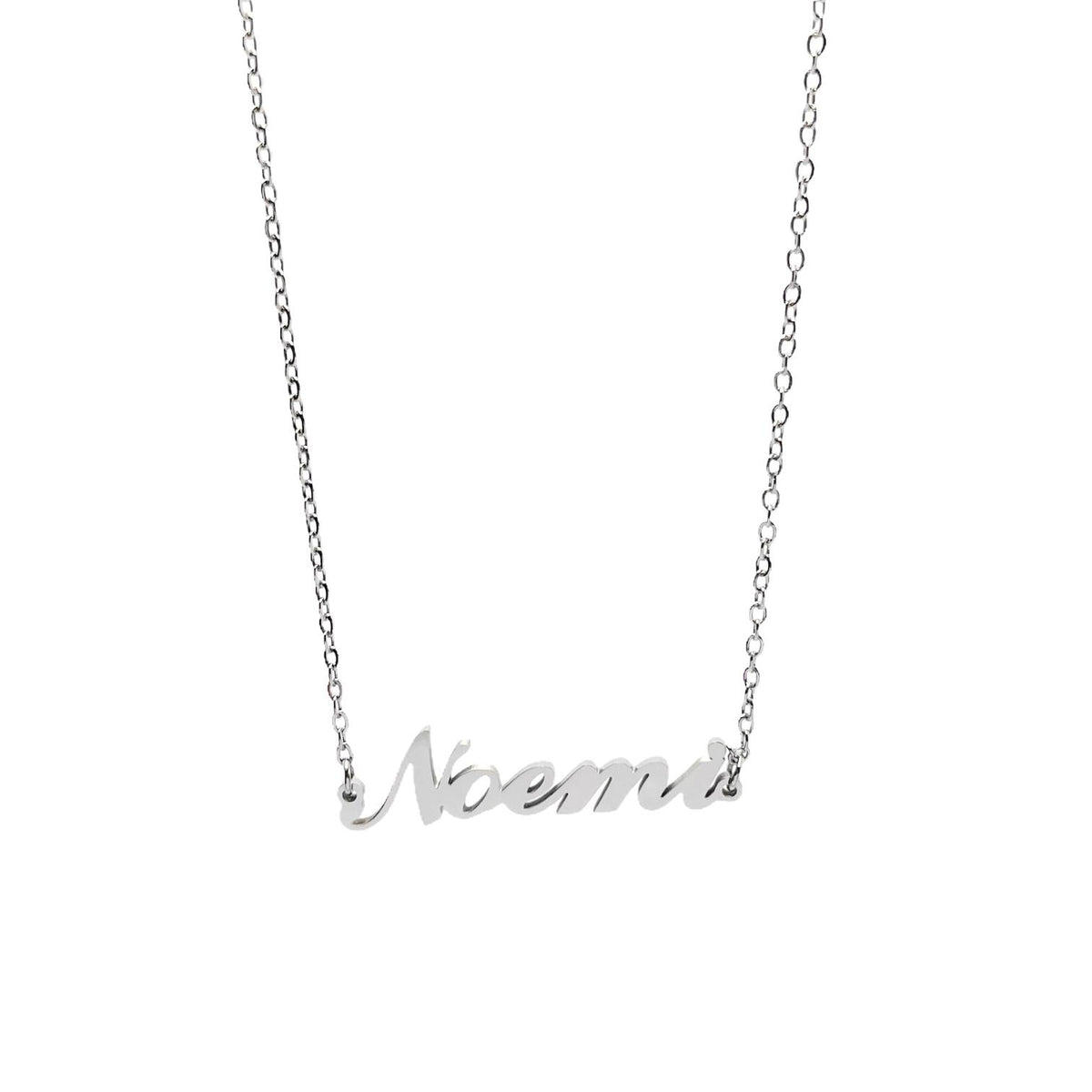 Collana in acciaio con il nome H-Z