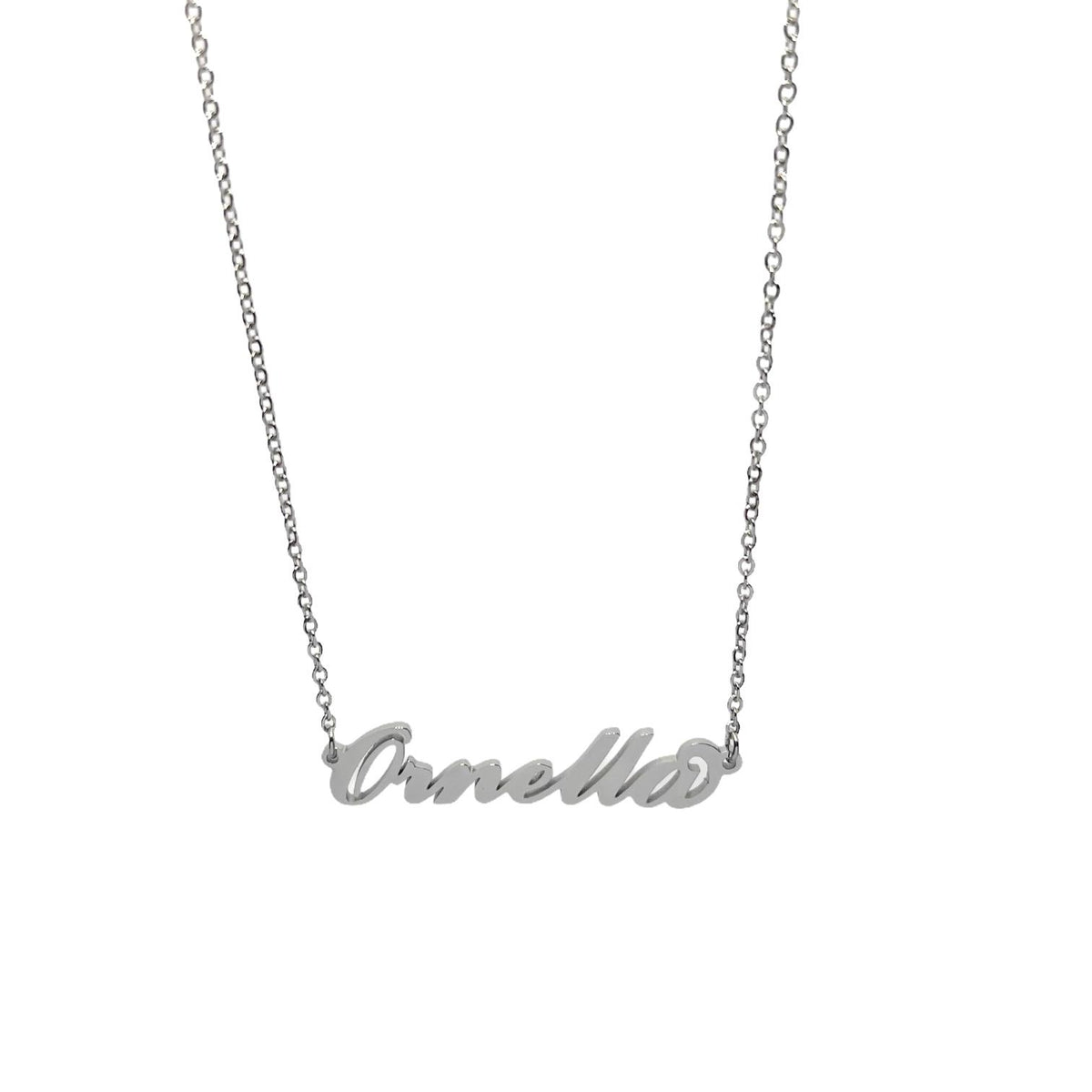 Collana in acciaio con il nome H-Z