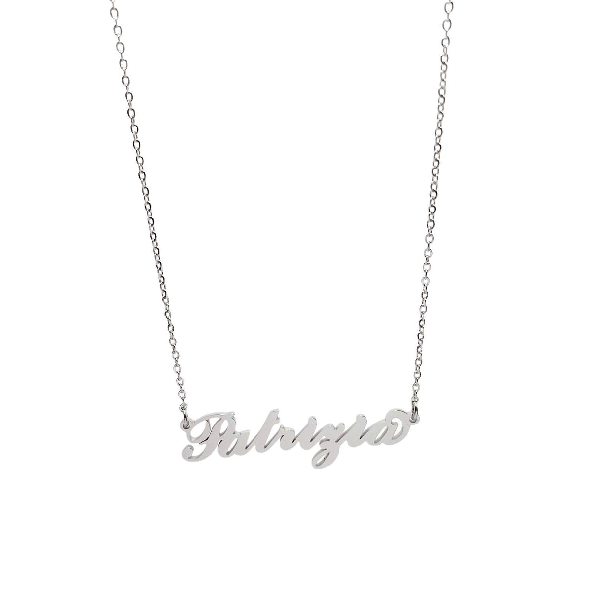 Collana in acciaio con il nome H-Z