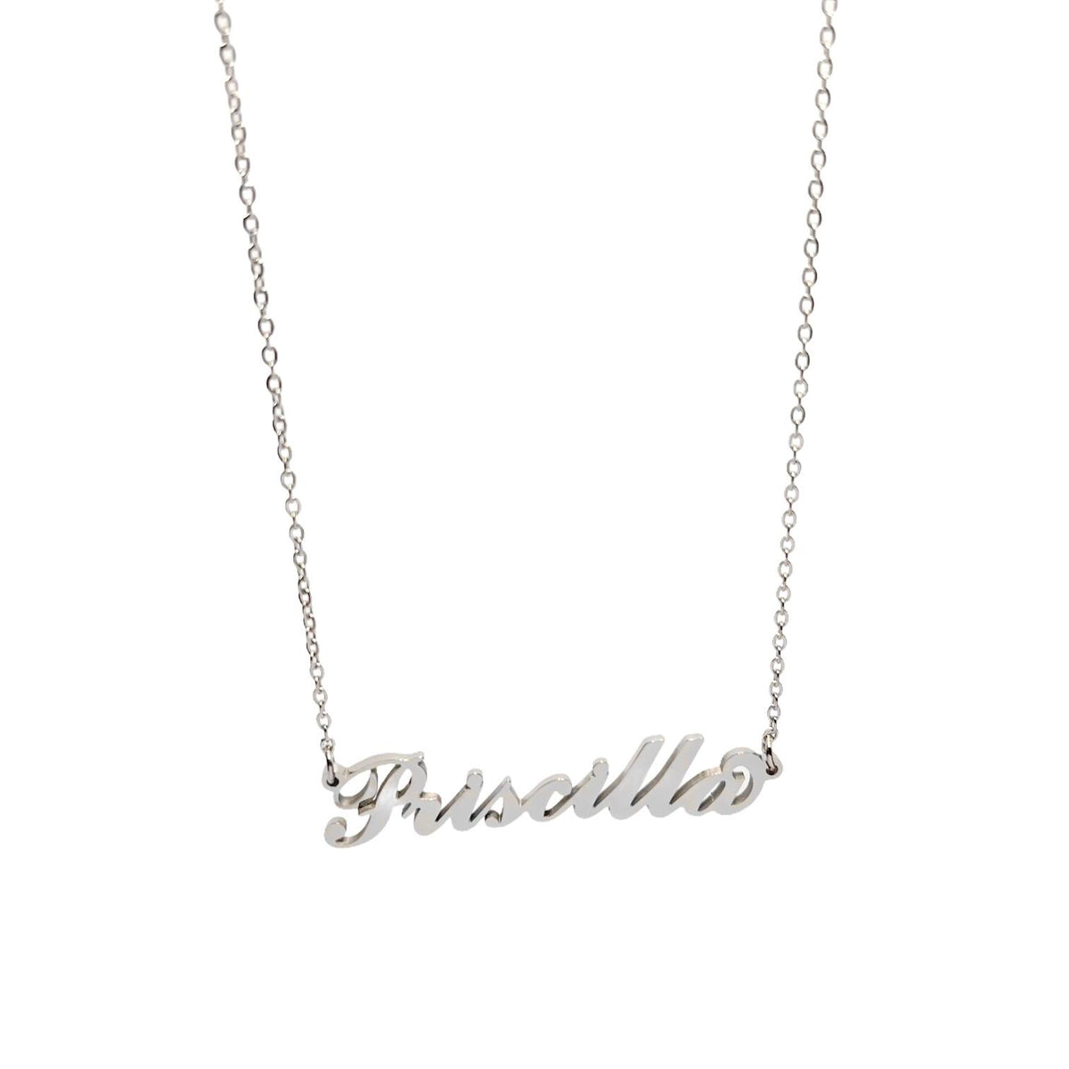 Collana in acciaio con il nome H-Z