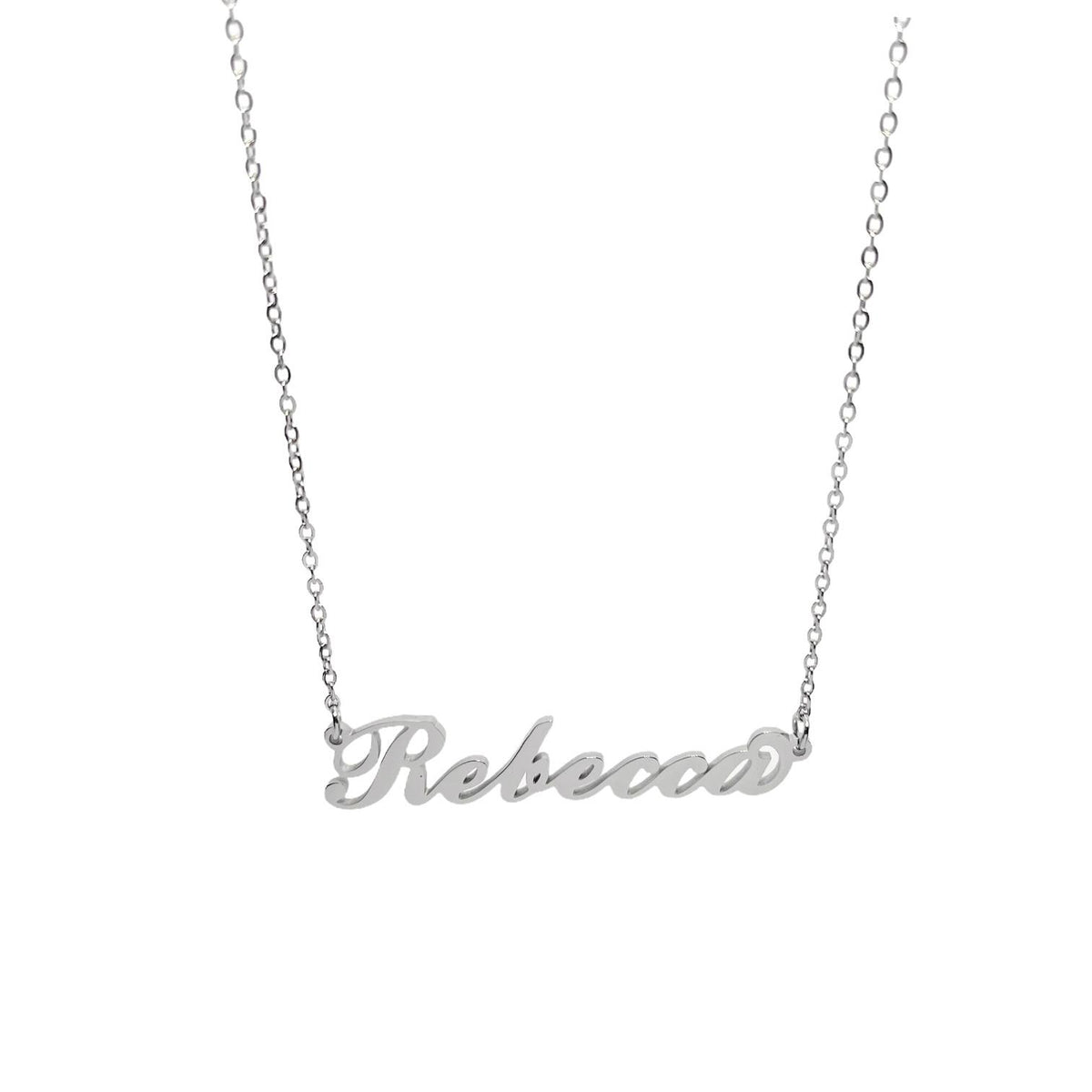 Collana in acciaio con il nome H-Z