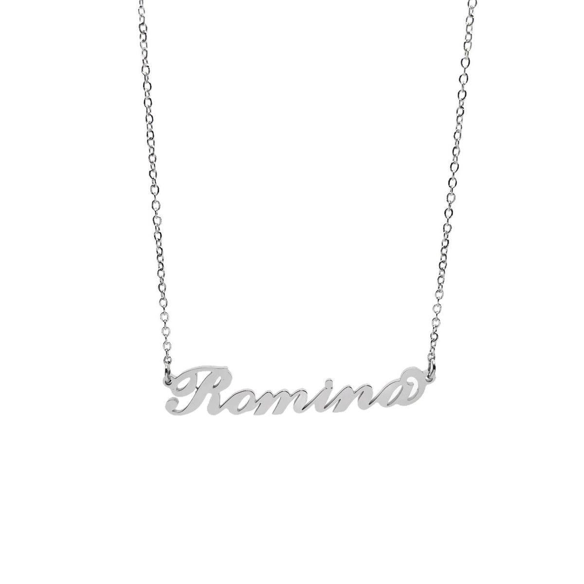 Collana in acciaio con il nome H-Z