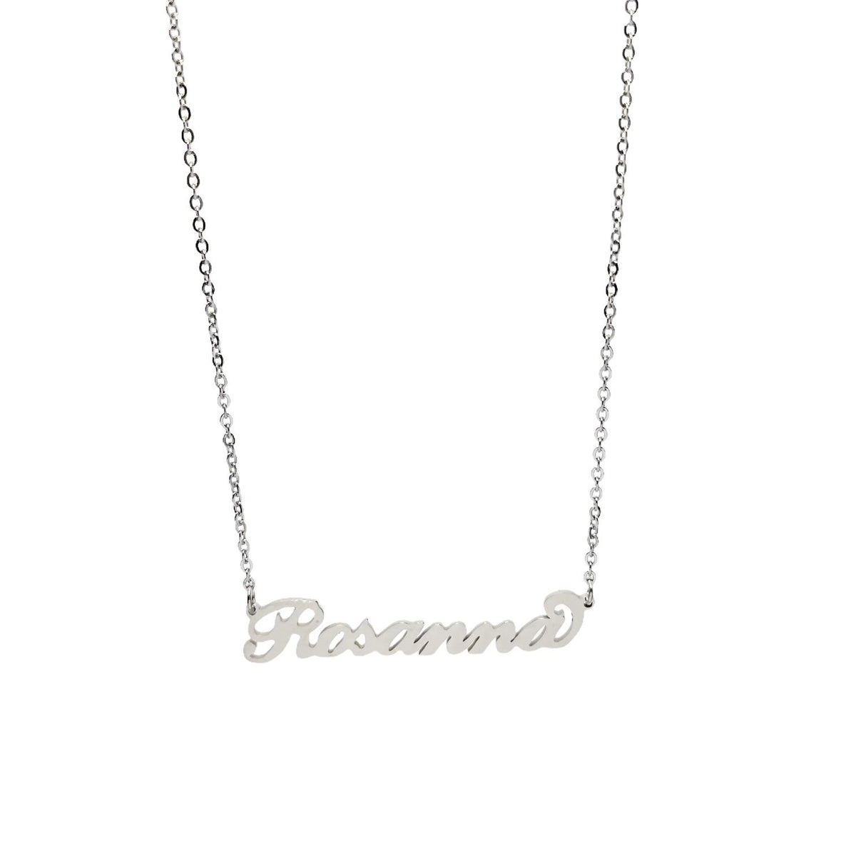 Collana in acciaio con il nome H-Z