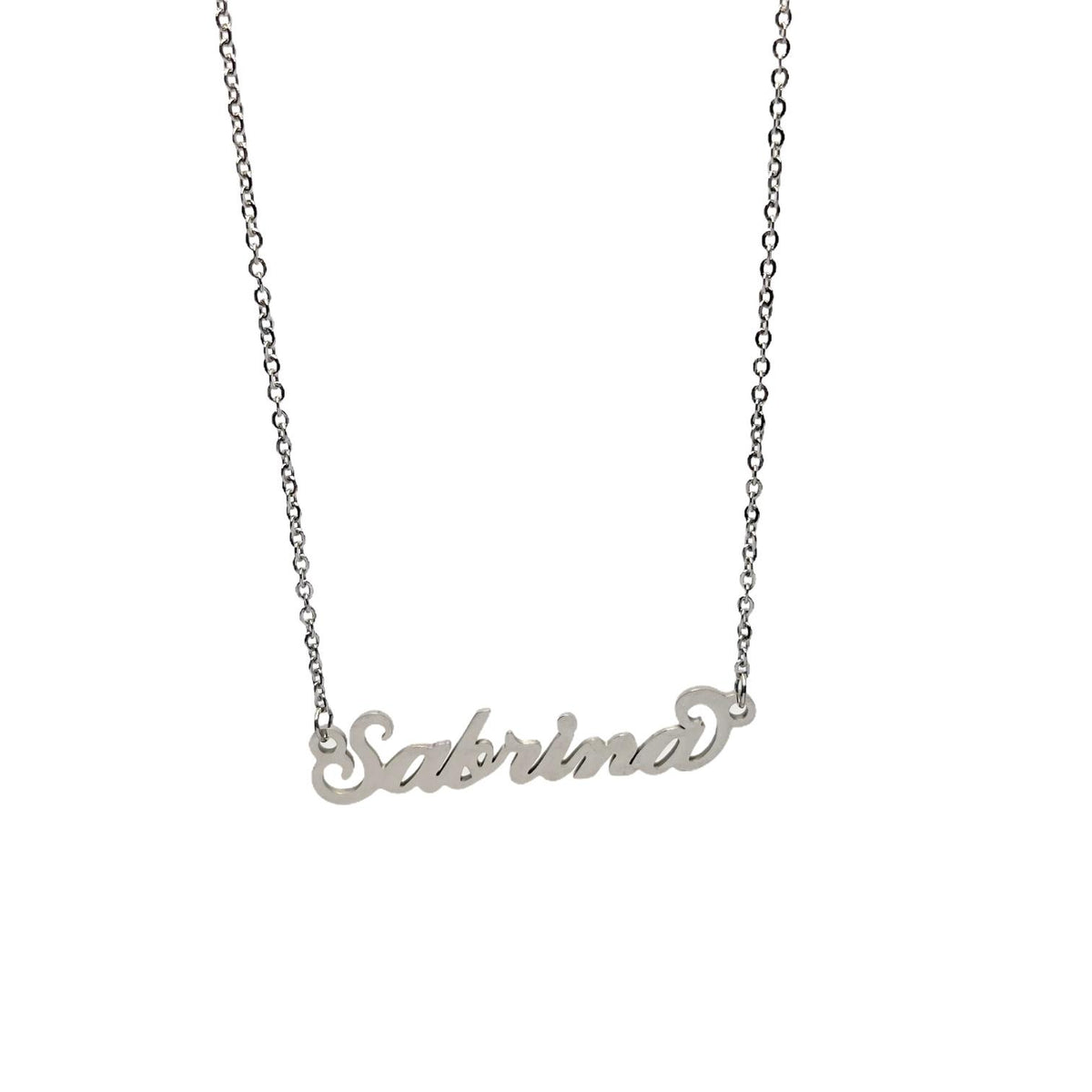 Collana in acciaio con il nome H-Z