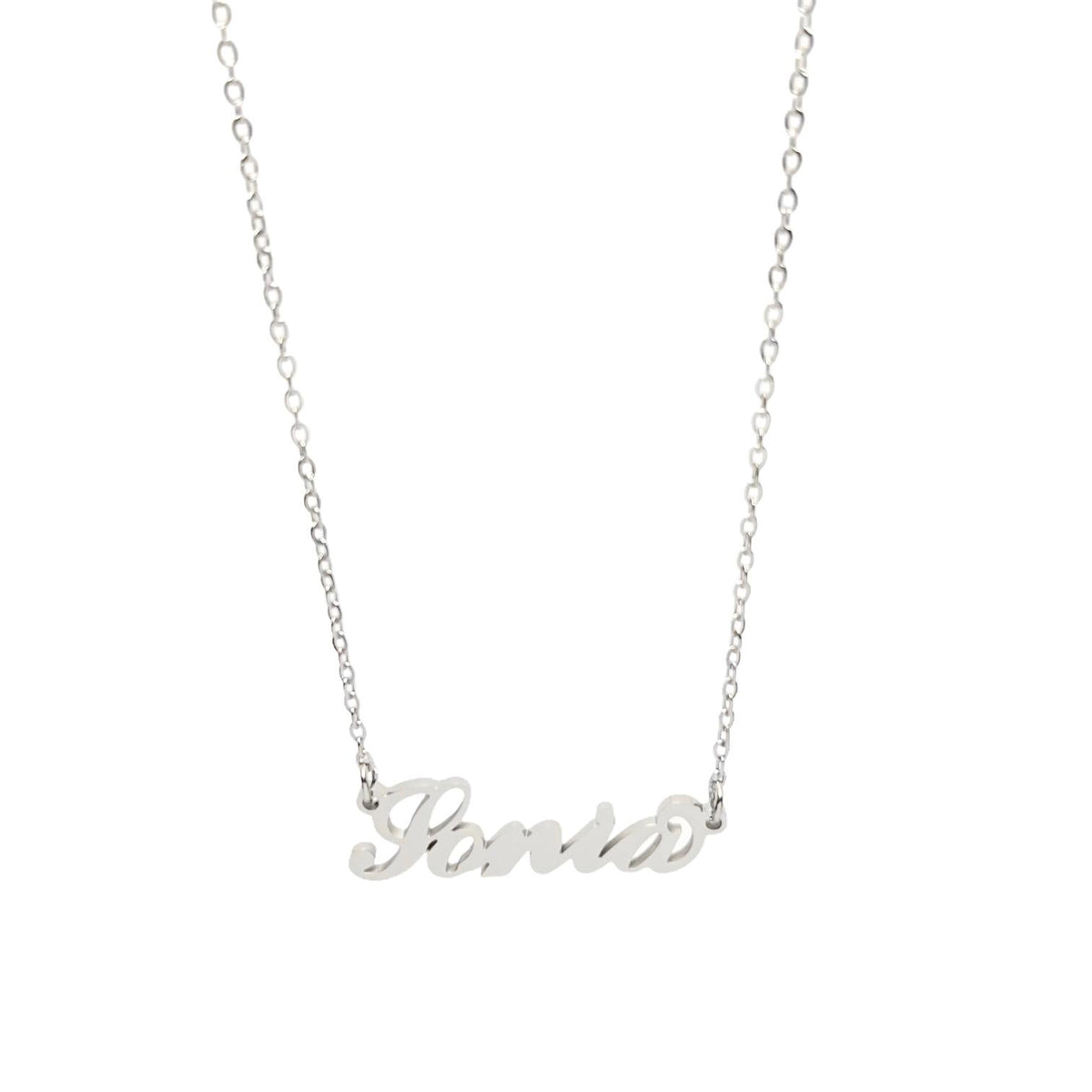 Collana in acciaio con il nome H-Z