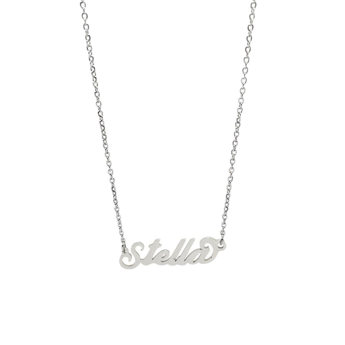 Collana in acciaio con il nome H-Z