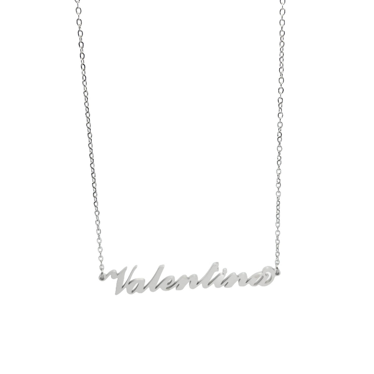 Collana in acciaio con il nome H-Z