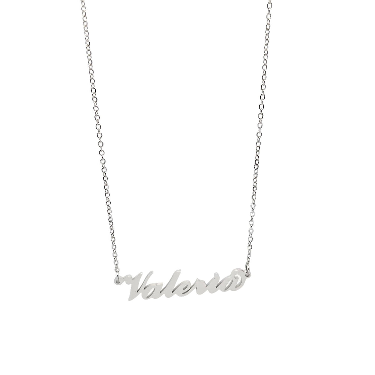 Collana in acciaio con il nome H-Z
