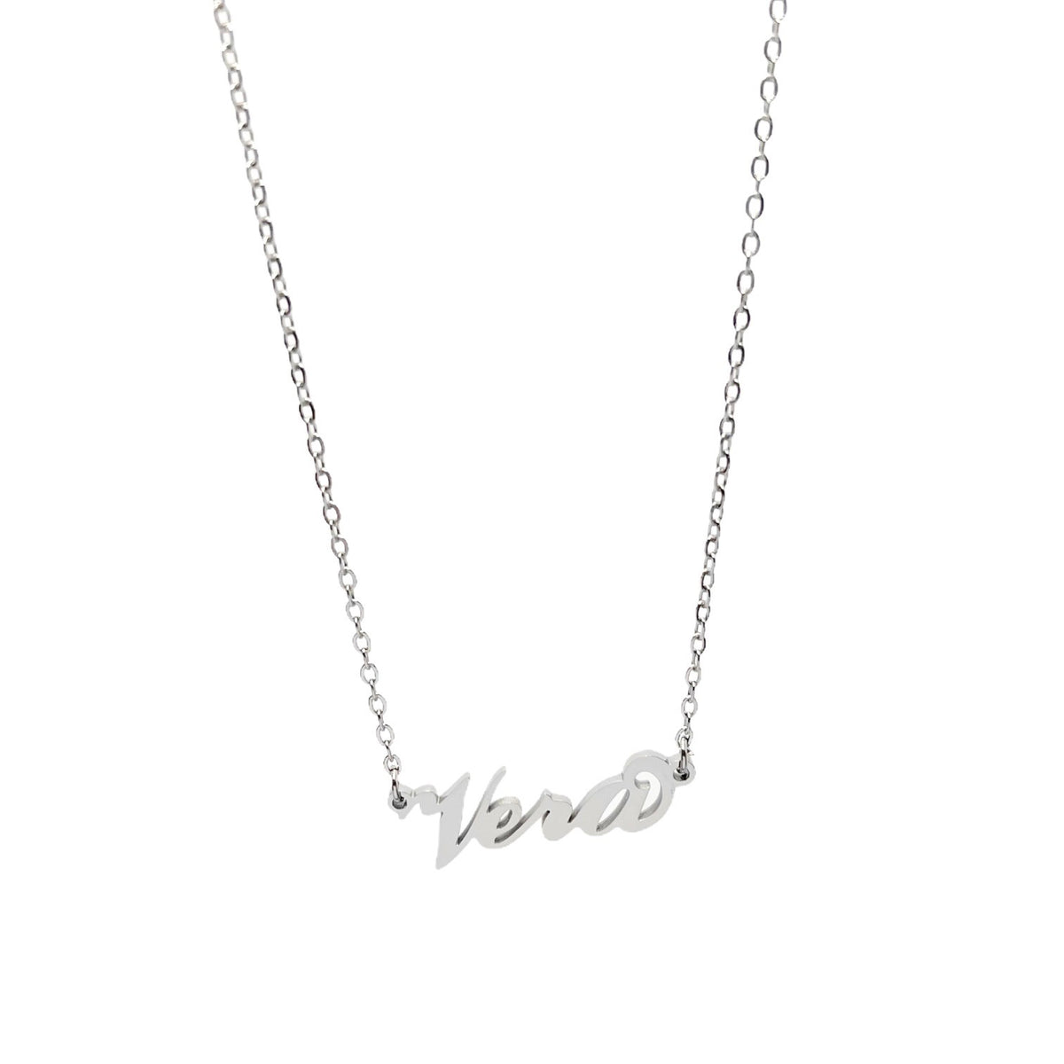 Collana in acciaio con il nome H-Z