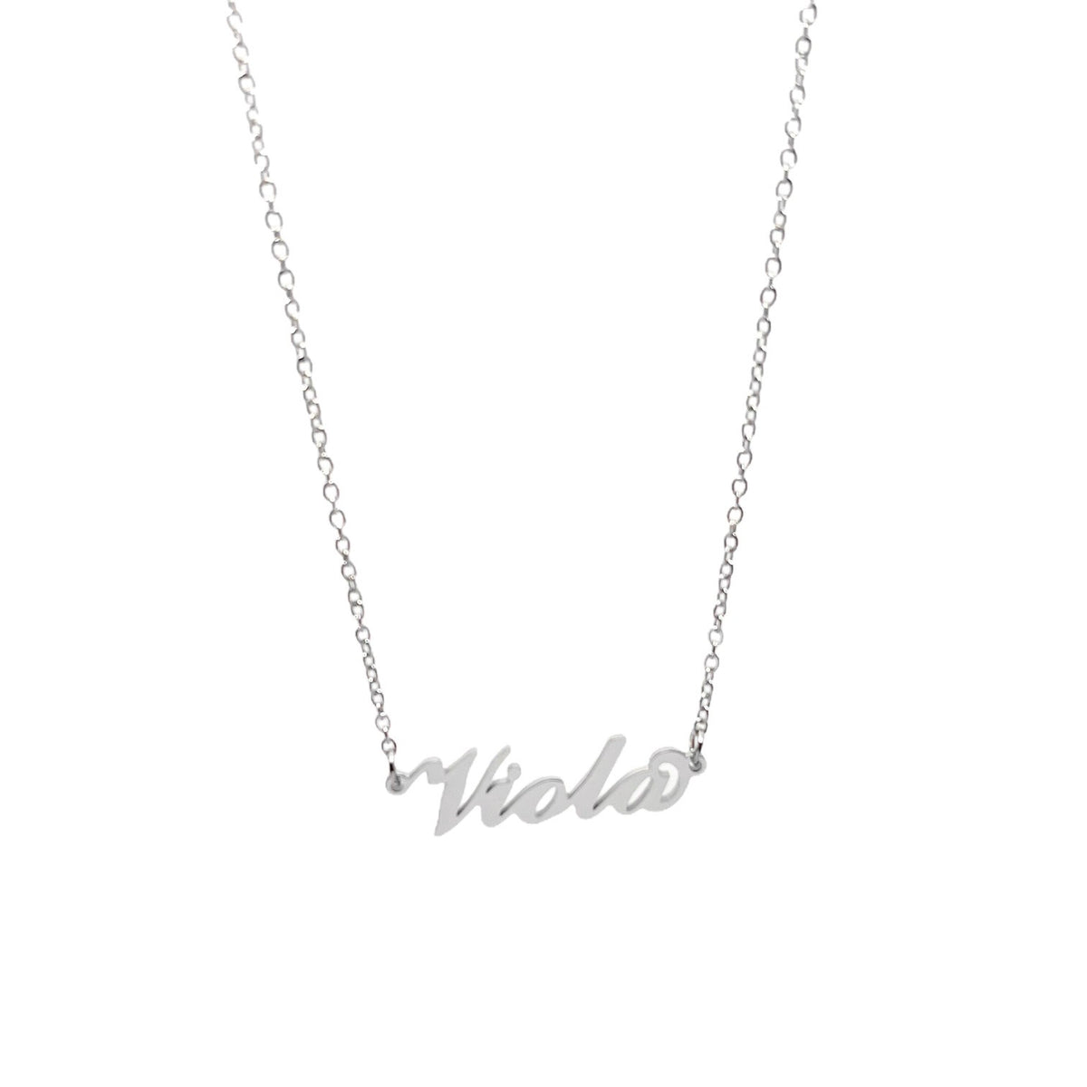 Collana in acciaio con il nome H-Z