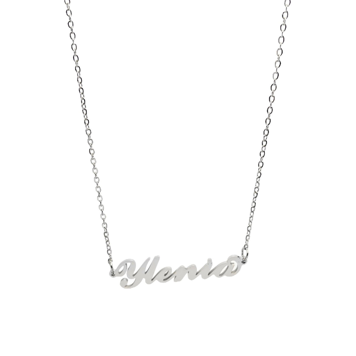 Collana in acciaio con il nome H-Z