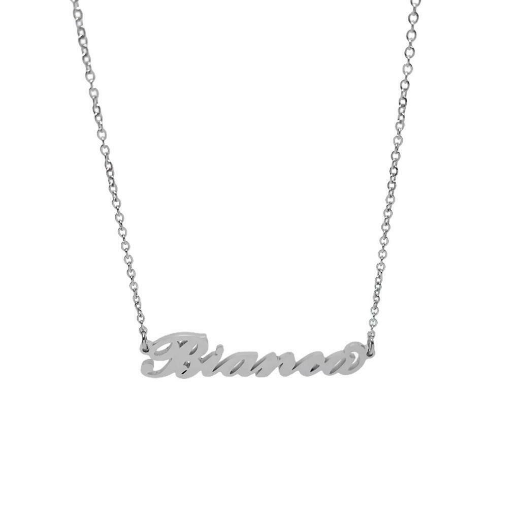 Collana in acciaio con il nome   A-G