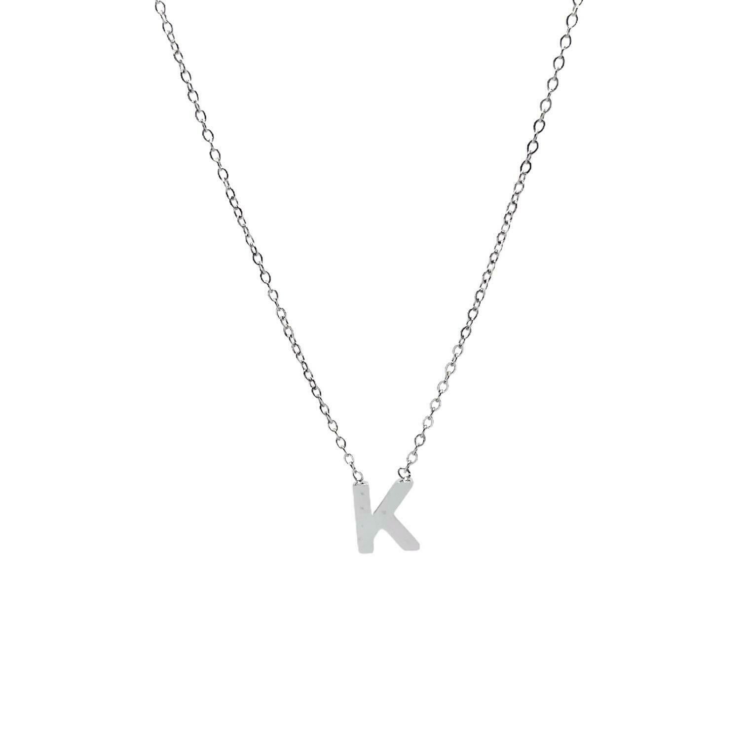 Collana Con Iniziale - Acciaio Inossidabile Collana Con Iniziale - Acciaio Inossidabile