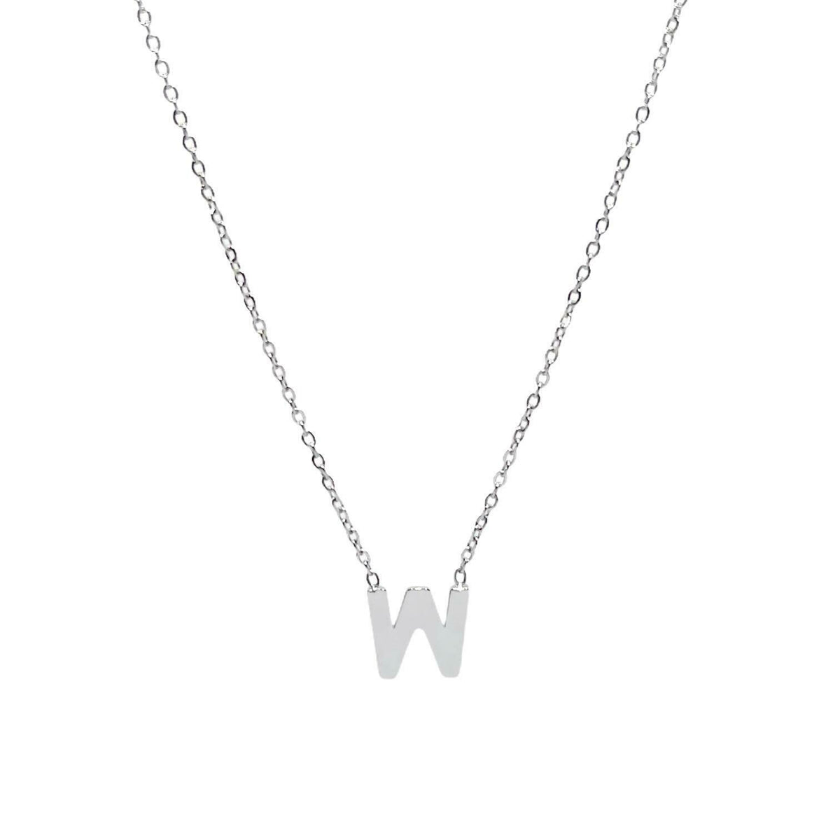 Collana con iniziale del nome in acciaio inossidabile anallergico regolabile